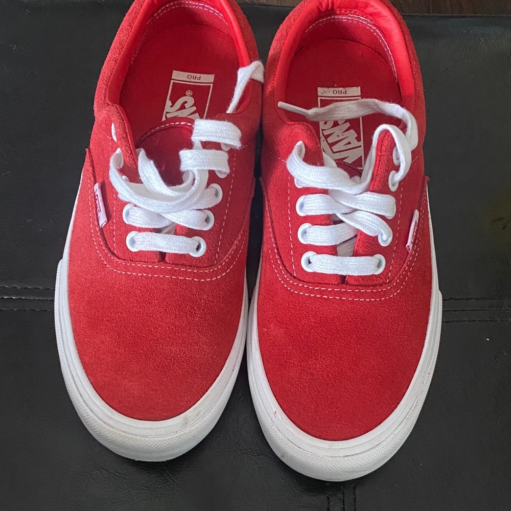Vans Kids Vibrant Red Sneakers